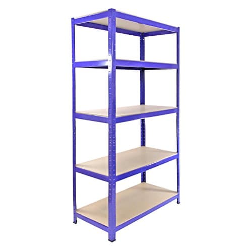 Image of Monster Racking 90 x 45 x 180 cm Steel Shelving Units/Racking Bays, Pack of 1, Blue