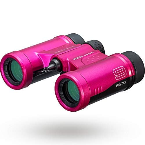 Image of PENTAX 61815 Binoculars UD 9x21 - Pink - A bright and clear field of view, lightweight body with roof prism, Fully Multi-Coated optics, 9x magnification, Pink