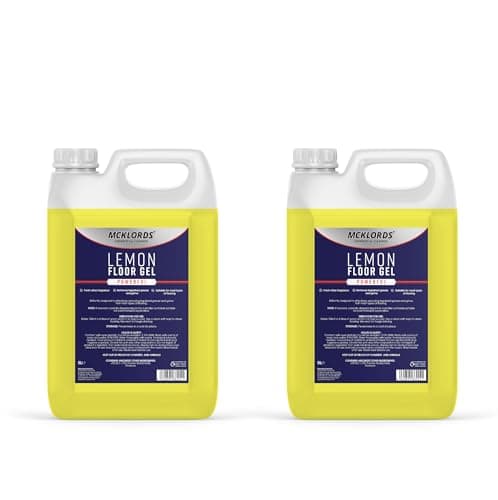 Image of McKLords Lemon Floor Gel - Commercial-Grade Cleaner - 10 Litre Pack (2x5L) - Powerful Grease & Grime Remover