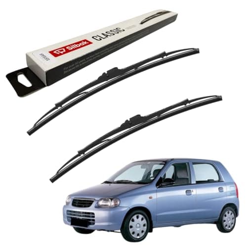 Image of Silbak Windscreen Wipers, fits for SUZUKI ALTO (02/2002-12/2006) Front Wiper Blades, 400mm
