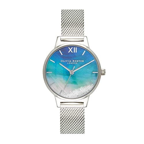 Image of OLIVIA BURTON UNDER THE SEA WOMEN's SCALLOP MOTHER OF PEARL & OMBRE PRINTED DIAL WATCH - OB16US63, SCALLOP MOTHER OF PEARL & OMBRE PRINTED, bracelet