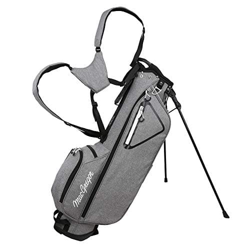 Image of MacGregor Golf MacTec Stand Bag - Slim Lightweight 7" Golf Bag, Grey/Black
