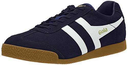 Image of Gola Men's Gola Harrier Suede Trainers, Blue Navy White Mw, 9 UK