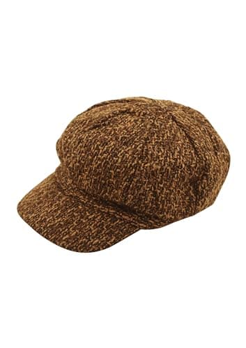 Image of HENBRANDT Child Brown Baker Boy Flat Cap Classic 8-Panel Victorian Newsboy Hat 1920s 1930s Peaky Gangster Newsie Cap Gatsby Hat One Size Fancy Dress Accessories for Boys and Girls