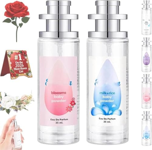 Image of Soft Baby Powder Perfume Spray,2026 New Fresh Scent Perfumes Fragrance Body Spray, An Eau De Parfum,Long-lasting Moisture & Fragrance, Floral & Creamy Aroma for Women & Men (Set A)