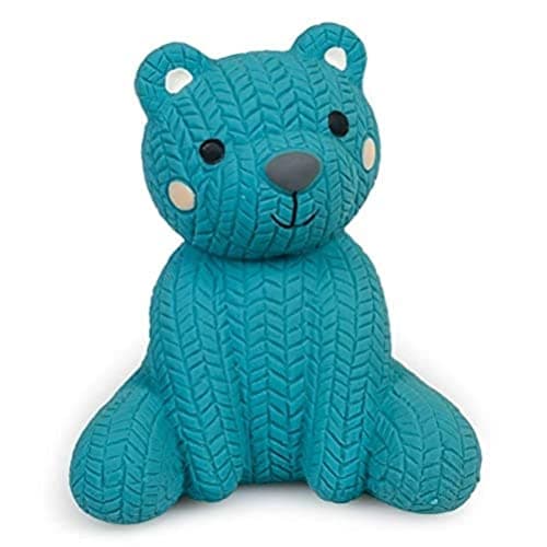 Image of Petface Little Petface Latex Teddy Bear for Dogs, Blue (Pack of 1)
