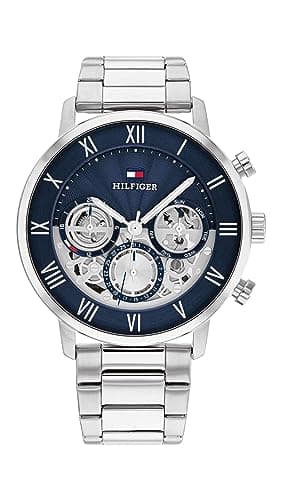 Image of Tommy Hilfiger Analogue Multifunction Quartz Watch for Men with Silver Stainless Steel Bracelet - 1710569