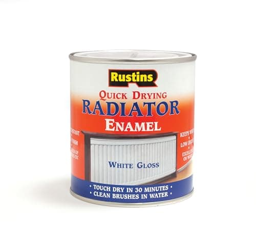 Image of Rustins Quick Drying Radiator Enamel Gloss 1L– Durable, Long-Lasting Finish for Radiators that Stands The Test of Time