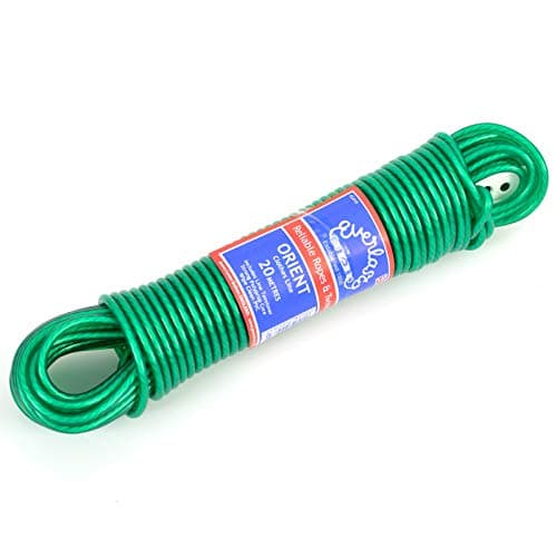 Image of Quality Everlasto 15m 'Orient' PVC Clothes/Washing Line 4.8mm Thick - Green