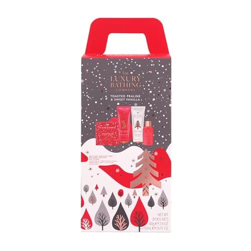 Image of The Luxury Bathing Company - Toasted Praline & Sweet Vanilla Ultimate Stacking Treats Gift Set - Vegan Friendly