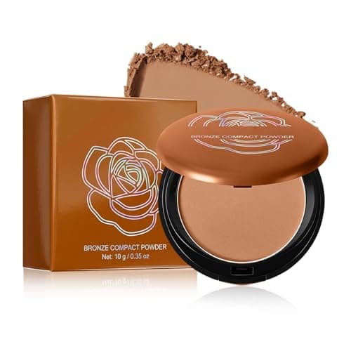 Image of Matte Bronze Bronzing Powder, Natural Matte Look Setting Powder, Long-Lasting Control Oil Formula with Silky Texture, Lightweight Matte Finish for a Flawless Makeup Base(#03)