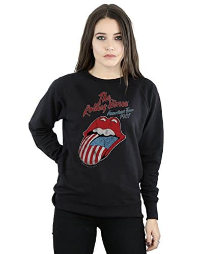 Image of Rolling Stones Women's American Tour 81 Sweatshirt XX-Large Black