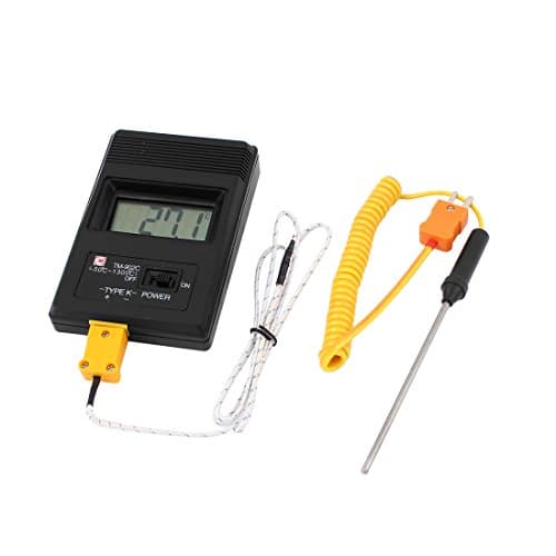 Image of sourcingmap LCD Display Type K Digital Thermometer TM-902C + 2 Thermocouple Probe