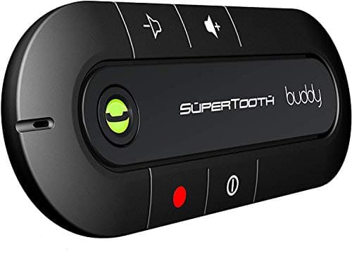 Image of Supertooth Buddy Handsfree Bluetooth Visor Speakerphone Car Kit for Smartphone Devices, Compatible with iPhone, Samsung, Huawei, Google and Other Mobile Smartphones - Black