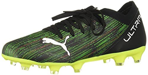 Image of PUMA Men's Ultra 3.2 Fg/Ag Soccer Shoe, Black White Yellow Alert, 11 UK