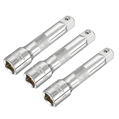 Image of Sourcingmap 3 Pcs 3/8 Inch Drive x 3 Inch Socket Extension Bar, Cr-V Steel