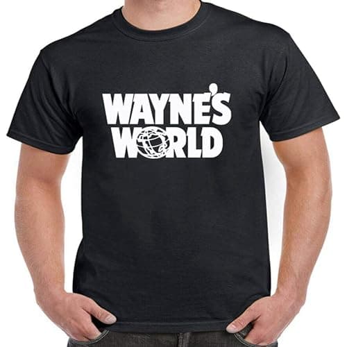 Image of LI YA DENTAL Wayne's World Movie Inspired T-Shirt Black S