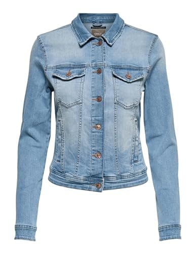 Image of ONLY Women's Tia Jacket BB LB Noos, Blue (Light Blue Denim Light Blue Denim), 16