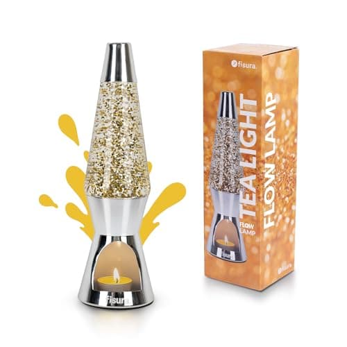 Image of Fisura - Magma Candle Warmer Lamp, Electricity-Free and Eco-Friendly Liquid Motion lamp for Scented Candles, Bedroom Home Decor, Unique Original Gift Idea (Candle Not Included)