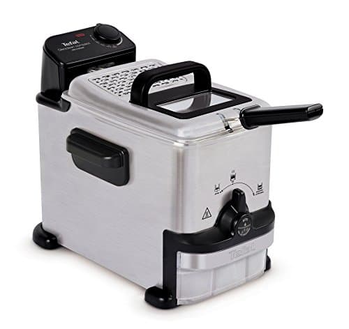 Image of Tefal Oleoclean Compact, 2L Oil Capacity, Patented Filtration System, Easy to Clean, 0.8kg, 3 Portions, 1600W, Stainless Steel with Removable Grey Oil Box - FR701640