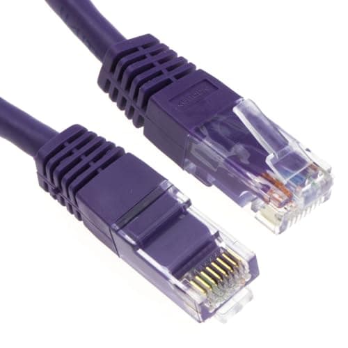 Image of kenable Ethernet Network Cable Cat6 Gigabit RJ45 Full Copper Internet Patch Lead Purple 5m