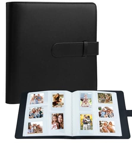 Image of 360 Pockets Photo Album for Fujifilm Instax Mini LiPlay 12 11 90 70 9 8+ 8 7S Instant Camera/Mini Link SP-1 Printer, Polaroid Snap Touch PIC-300 Z2300 Mint Camera Printer (Black)