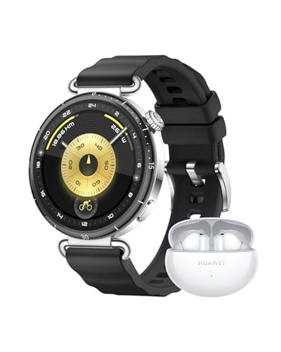 Image of HUAWEI WATCH GT 6 41mm Black + FreeBuds 6i White, AMOLED Touchscreen, up to 14 days battery life, 100+ Sports Mode, iOS & Android, All-day Health Monitoring, Emotional Wellbeing