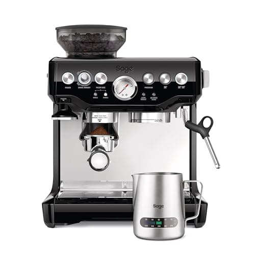 Image of Sage the Barista Express Espresso Machine, Bean to Cup Coffee Machine with Milk Frother, BES875BKS - Black Sesame