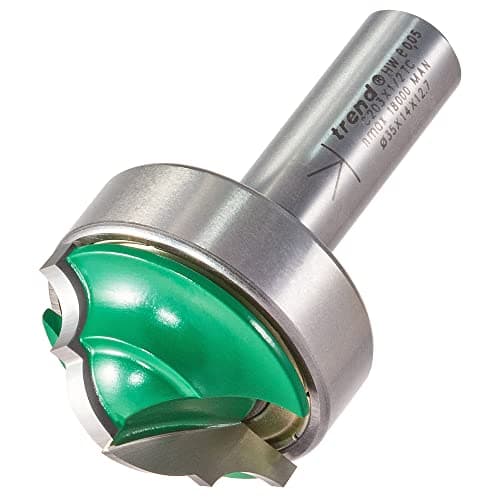 Image of Trend CraftPro Ogee Panel Router Cutter, 1/2 Inch Shank, 6.3mm Radius, 35mm Cut Diameter & 14.3mm Cut Length, Tungsten Carbide Tipped, C203X1/2TC