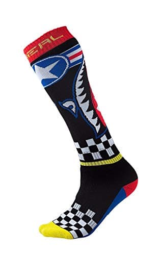 Image of O'Neill Wetsuits Oneal WINGMAN SOX PRO MX Socks. Knee Length Motocross/Mountain Bike Socks. - Multicoloured, One Size