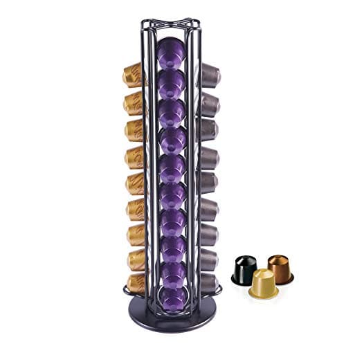 Image of MaxMiuly Nespresso Capsule Holder, Coffee Capsule Holder for 40 Nespresso Pods,Coffee Capsule Storage Rotating Stand