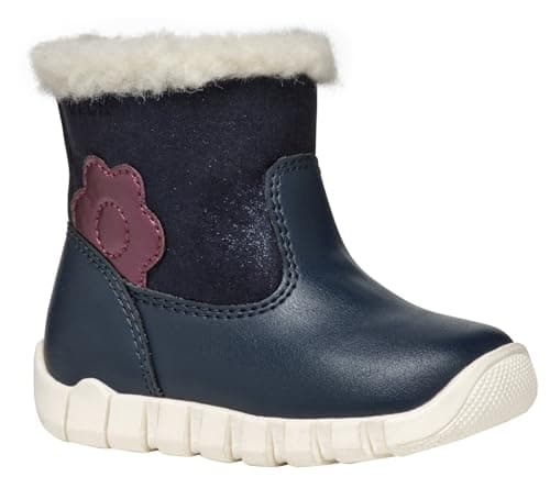 Image of Geox Baby IUPIDOO Girl B Ankle Boot, Navy/Prune, 2 UK Child