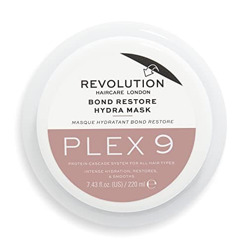 Image of Revolution Haircare Hair Mask for Damaged & Dry Hair, Plex 9 Bond Restore Hydra Mask, Intensive Moisturising & Nourishing Formula, 250 ml