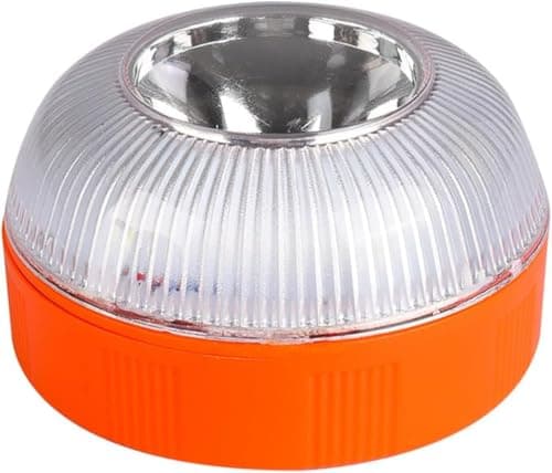 Image of FAMINESS V16 Emergency Car Warning Light Magnetic Base 360° Safety Beacon Flashing/Yellow & Steady/White Modes