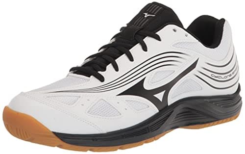 Image of Mizuno Women's Cyclone Speed 3 Volleyball Shoe, White/Black, 6.5 UK