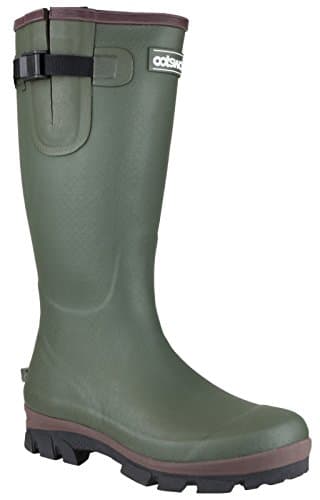 Image of Cotswold Grange Buckle Fastening Wellington Boot Male Green Size 11