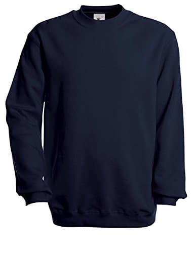 Image of B&C Set-In Men's Sweatshirt Pullover with Crew Neck, navy, XXL