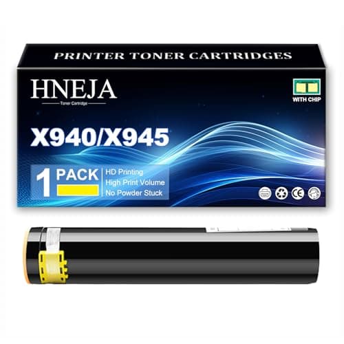 Image of X940 / X945 Toner Cartridge, Compatible X945X2KG X945X2CG X945X2MG X945X2YG Toner Cartridges for Lexmark X940e X945e XC940e XC945e Printer,Yellow-1 Pack