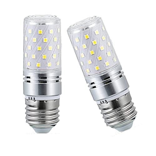 Image of YBTOP 12W E27 LED Corn Screw Bulbs,1200lm 6000K Daylight White,100W Incandescent Bulbs Equivalent,Not-Dimmable,2-Pack