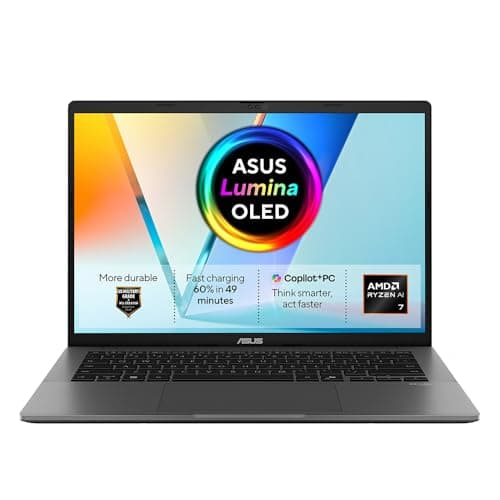 Image of ASUS Vivobook 14 OLED M3407GA CoPilot+ Laptop | 14.0" Full HD OLED screen | AMD Ryzen AI 7 445 6-Core | 32GB RAM | 1TB PCIe SSD | UK Backlit Keyboard | Windows 11