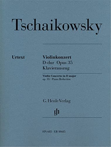 Image of Pyotr Ilyich Tchaikovsky: Violin Concerto Op. 35 (Violin and Piano). Sheet Music for Violin, Piano Accompaniment