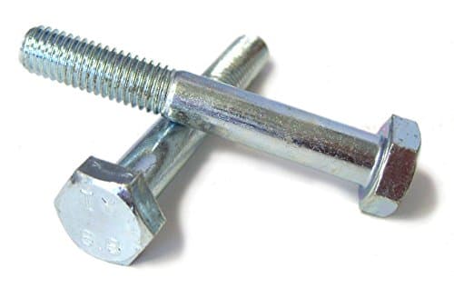 Image of M16 x 2 Standard Metric Thread Hex Head Bolts, DIN 931 Part Thread, 10.9 Grade High Tensile Steel, 2, 5 or 10 -Pack (2, 100mm)