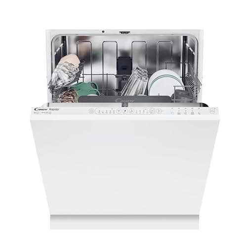 Image of Candy CI 4C7L0W-80 Integrated Dishwasher, 14 Place Setting, Black Bezel, C Rated
