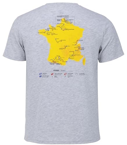 Image of Tour de France Official Collection 2025 Cycling T-Shirt, grey, M
