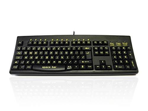 Image of Accuratus 260 HiVis - USB Full Size Lower Case High Visibility Keyboard