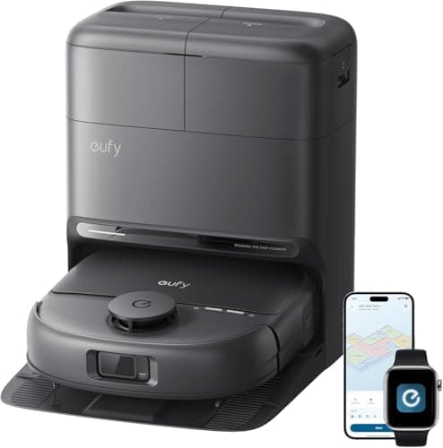 Image of eufy New 2026 Robot Vacuum Cleaner With Mop,C28 Omni,HydroJet Self-Cleaning Roller Mop,Upgraded from X10 Pro,15,000Pa Suction,All-in-1 Station,Tangle-Free,Auto Mop Washing&Drying,AI Obstacle Avoidance