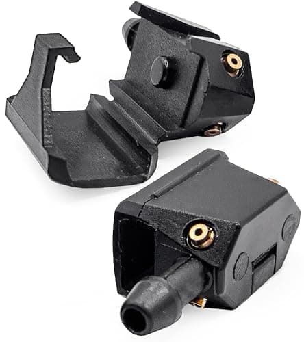 Image of Trucks-Vans 4-way Windscreen Washer Nozzles for 8-9mm Wiper Arm compatible with Ford Transit, Mercedes Sprinter, VW Crafter Fiat Ducato, Volvo FH, DAF Scania Iveco – Sceen wash spray jets by Click&Fit