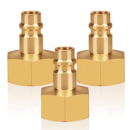 Image of 3pcs Air Line Connectors Euro Airline Hose Compressor Fittings 1/2" BSP Air Coupler and Plug Kit Couplings Connector Male