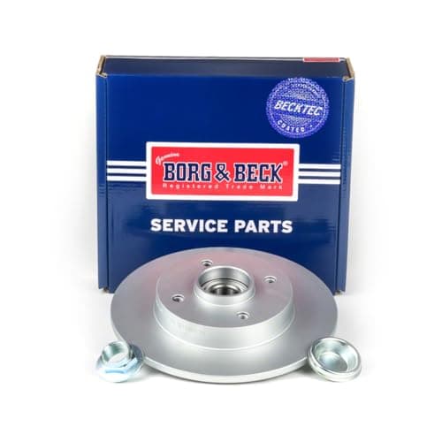 Image of Borg & Beck BRAKE DISC SINGLE Citroen C4 Peugeot 207307 07-