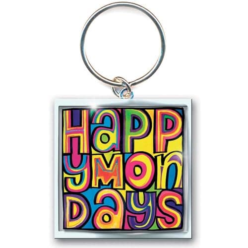Image of Happy Mondays Keyring Keychain Dayglo band Logo Official Talla �nica